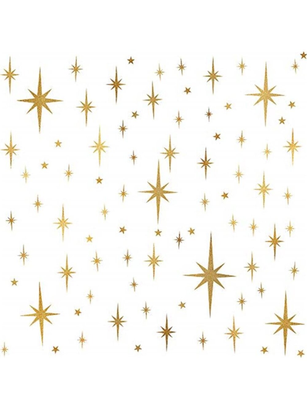 Retro Gold Starburst Wall Decals Peel And Stick Vinyl Removable Wall Stickers